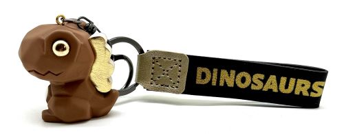Image of T-Rex faux leather keychain