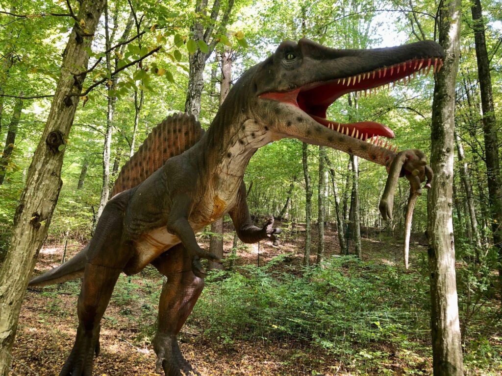 A Spinosaurus képe a Styrassic Parkban