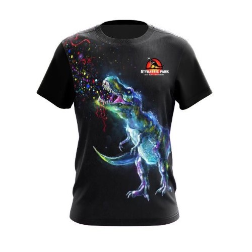 Bild von Styrassic Park T-Shirt mit leuchtendem T-Rex